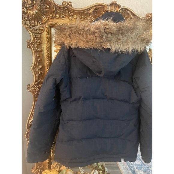 Roxy Jonah Bright 10K Navy Jacket w removable hood. Insulated, waterproof Sz S - Picture 4 of 12